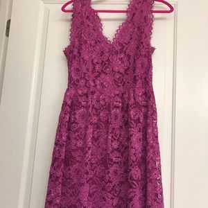 Madison Marcus Pink Lace Dress